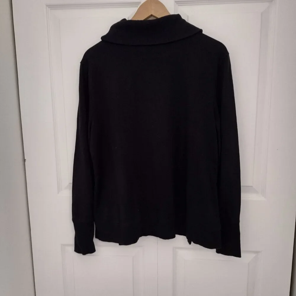 COOFANDY Men’s Black Turtleneck Pullover XXXL Soft Quality Sweater NWT